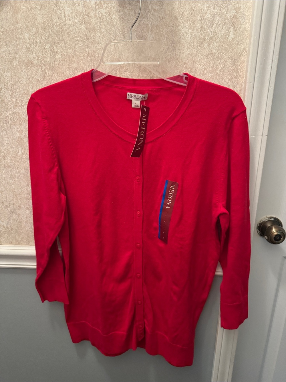 Merona Bright Red Button-Front Women's Cardigan
